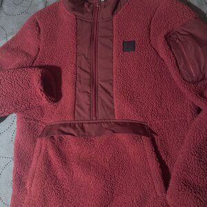 UNDER ARMOUR COLDGEAR #526 D. RED BURGANDY SHERPA JACKET SIZE L OR S MEN $90.00